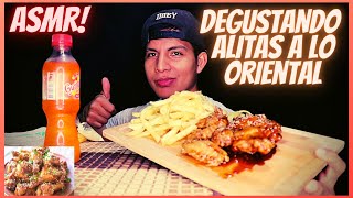 ASMR COMIENDO ALITAS A LO ORIENTAL [upl. by Svoboda588]