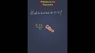 Pregunta trampa de matemáticas estudiantes mathematics matemática matemáticas [upl. by Asillem]