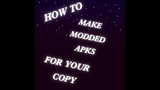 How to make a modded apk for your gtag copy [upl. by Eon847]