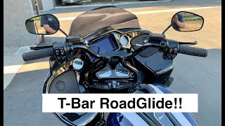 New TBars for Road Glide Special BUNGKING RISERS [upl. by Aicirpac758]