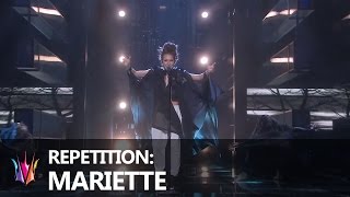 Mariette repeterar quotDont Stop Believingquot  Melodifestivalen 2015 [upl. by Scoles329]