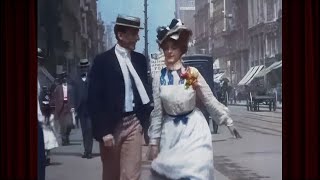 New York c1899 Restored To Life in Amazing Footage [upl. by Losse181]