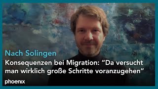 Solingen Migrationsforscher Prof Schammann zu Konsequenzen aus Terroranschlag in NRW  11092024 [upl. by Ledniahs]