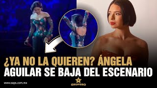 Ángela Aguilar se baja del escenario porque no cantan con ella [upl. by Enecnarf785]