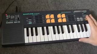 Casio SK5 Early sampling keyboard [upl. by Asilla]