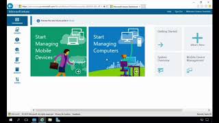 Windows Server 2016 Essentials Integration with Microsoft Intune  Demo [upl. by Assirac]