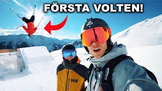 GÖR MIN FÖRSTA VOLT PÅ SKIDOR PÅ TRE ÅR  VLOGG 138 [upl. by Orfield]