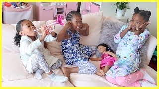 Pretend Play  Being A Mommy A Kid amp A Baby [upl. by Nedrob]