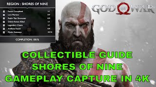 Shores of Nine All Collectible Locations Guide God of War 2018 [upl. by Eiramana]