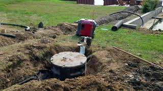 How to install a backyard sump pump basin in 3 minutes or less The French Drain Man [upl. by Zimmer76]