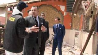 Marrakech le roi Mohammed VI sur les lieux de lattentat [upl. by Arhas944]