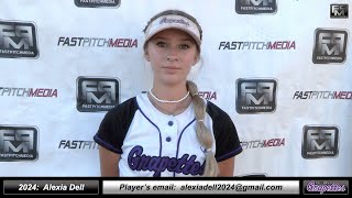 2024 Alexia Dell 45 GPA  Catcher and Third Base Softball Skills Video  Grapettes Medina [upl. by Collyer339]