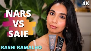 Saie Tinted Moisturizer VS NARS Tinted Moisturizer with 8 Hour Wear Test [upl. by Erret805]