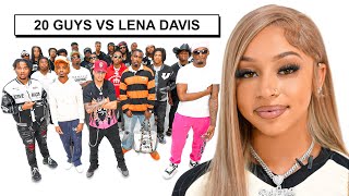 20 GUYS VS 1 INFLUENCER LENA DAVIS [upl. by Doner]