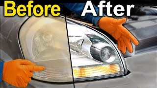 How To Restore Headlights PERMANENTLY  Better Than a BRAND NEW Headlight [upl. by Screens]