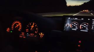 BMW 330D F31 0200 kmh acceleration and Top Speed run [upl. by Lachman]