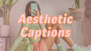 20 AESTHETIC INSTAGRAM CAPTION IDEAS [upl. by Garin]