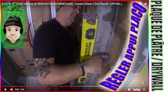 815 ⏩ 2 METHODES de RÉGLAGE dAPPUIS DE RÉNOVATION INTERMÉDIAIRE Placo® contrecloison DRYWALL [upl. by Rodi]