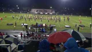 Munster Mustangs Marching show in the rain [upl. by Xer486]