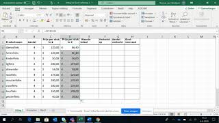Digitale vaardigheden uitleg Excel oefening 2 [upl. by Akenit]