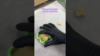 Cutting out the last cookie for an order cookiedecorating sugarcookies sugarlabbakeshop [upl. by Grochow]