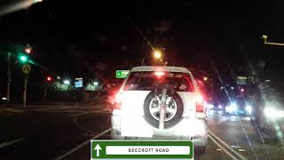 Thornleigh to Hunters Hill NSW Night Drive via A28 Blaxland Rd and A40 [upl. by Lelia517]