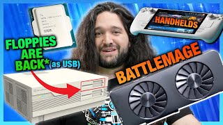 HW News  Intel Battlemage Imminent AI Rant Arrow Lake quotFixquot Xbox Handheld Floppy Case [upl. by Aihsa]