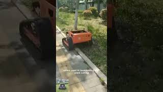 600mm cutting width self charging backup battery brushless DC motor cordless incline mower [upl. by Annod]