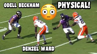 Zay Flowers amp Odell Beckham Jr Vs Denzel Ward 🔥 WR Vs CB Ravens vs Browns 2023 highlights [upl. by Anitsyrhk902]