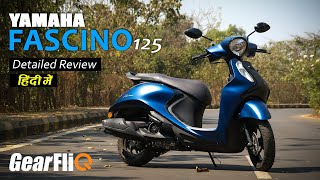 2020 Yamaha Fascino 125 BS6  Detailed Review  Hindi  GearFliQ [upl. by Pentheam]