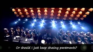 Adele  Chasing Pavements with Lyrics  Live at The Royal Albert Hall [upl. by Yekcin738]