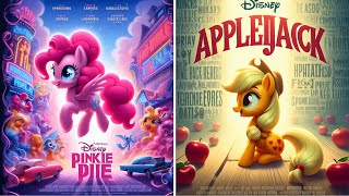 My Little Pony Characters In AI Disney Pixar Movie Poster amp their Favorite Drinks amp other favorites [upl. by Igal]