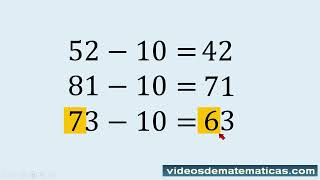 Restar 10 rapido mentalmente [upl. by Broeker]