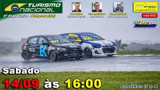 🔴 TURISMO NACIONAL  Corridas 3 e 4  6ª Etapa 2024  Velopark RS  Ao Vivo [upl. by Nilecoj]