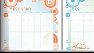 Tutorial Word  Creación de Calendarios [upl. by Bilat]