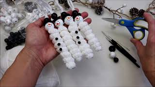 ⛄ Schneemann Kringelwürmchen  Sorgenwürmchen mit Kringellocken [upl. by Adnorahc809]