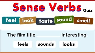 Sense Verbs Quiz  Stative amp Dynamic Verbs  15 Questions [upl. by Annadroj821]