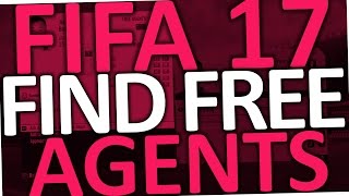 Fifa 17  How to find Free Agents Pre Contract Players [upl. by Ecienal]