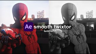 smooth twixtor and velocity  after effects tutorial [upl. by Barbie]