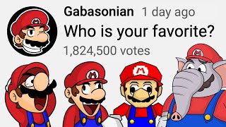 Funny Mario Poll MEGA Compilation  Gabasonian [upl. by Yelsnya]