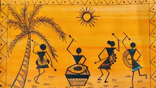 Warli Art Painting warliart [upl. by Zealand504]