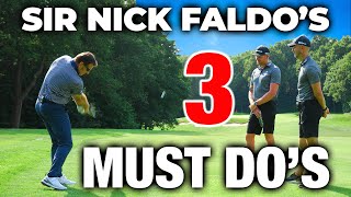 Sir Nick Faldos 3 MUST DOS With Your Irons  ME AND MY GOLF [upl. by Lothair]