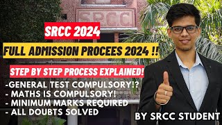 How to get admission in Shri Ram College of Commerce in 2024Step by Step process for SRCCCUET 2024 [upl. by Worthington438]