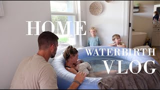 Natural Home Birth Vlog  Peaceful Water Birth Labor amp Delivery of baby Poppy Love [upl. by Guthrey]