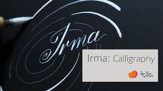 Hurricane Irma calligraphy in real time [upl. by French]