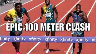 The Fastest Man IN The World  Noah Lyles VS Kishane Thompson  100 Meter Breakdown [upl. by Ahtael]