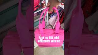 Pack my BEIS mini weekender with me packingtips packingideas minivlog beistravel packwithme [upl. by Enahpets]