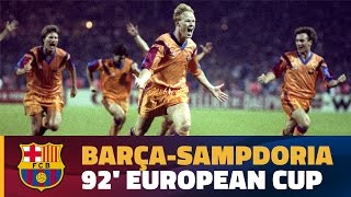 💥🏆 FIRST CHAMPIONS LEAGUE Barça 10 Sampdoria  EXTENDED HIGHLIGHTS [upl. by Inama]