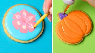 Easy Cookie Decorating Ideas for Beginners Royal Icing Compilation [upl. by Ennovi153]