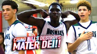 PRIME Chino Hills vs Mater Dei PEAK BALL BROS LaMelo LOGO 3 Lonzo QUADDUB Gelo Eli amp Big O SNAP [upl. by Slavin]